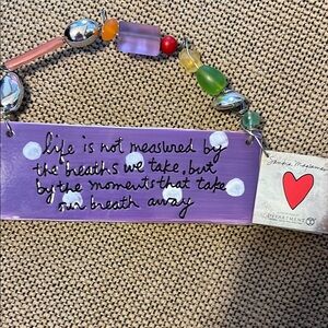 Department 56 Purple and Silver Art & Decals Wall Decor